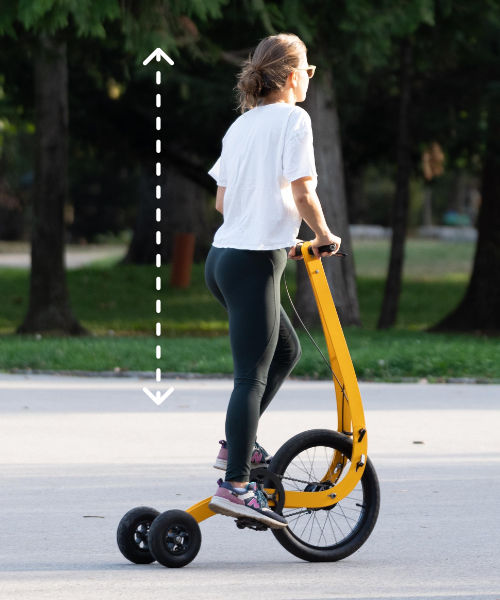 Halfbike Upright body position